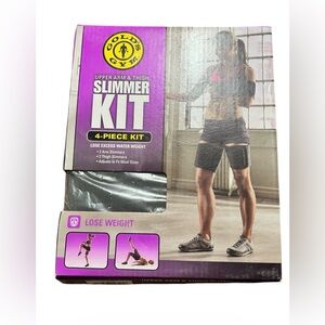 Gold's Gym 4-Piece Upper Arm & Thigh Slimmer Kit – Adjustable Neoprene Wraps